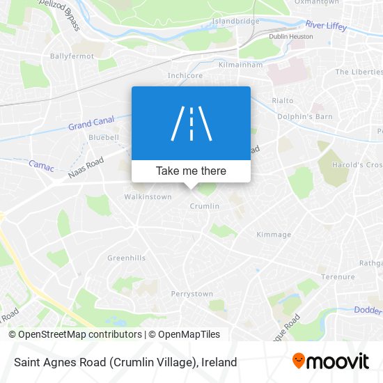 Saint Agnes Road (Crumlin Village) map