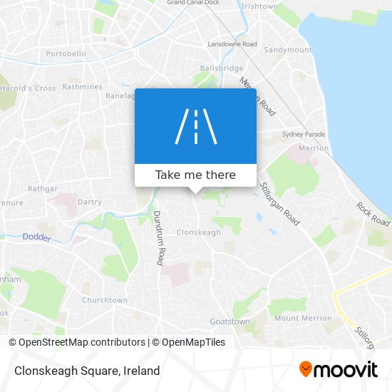 Clonskeagh Square map