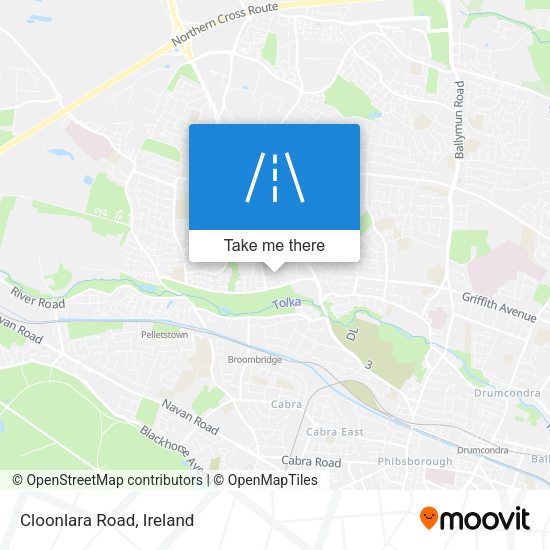 Cloonlara Road map