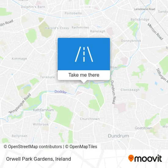 Orwell Park Gardens map