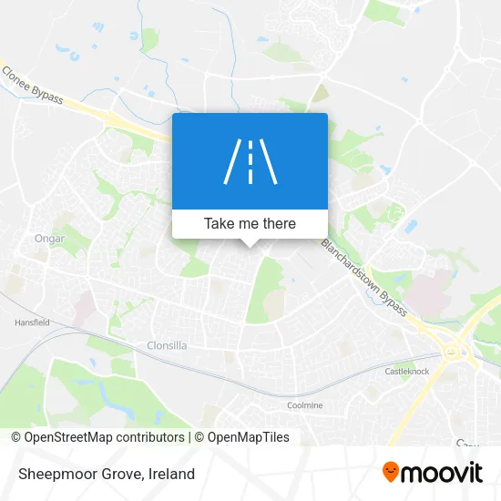 Sheepmoor Grove map