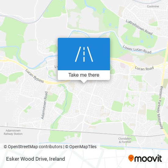 Esker Wood Drive map