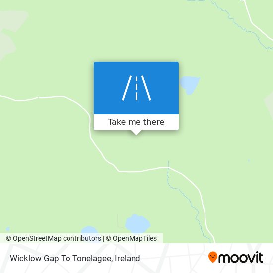 Wicklow Gap To Tonelagee map