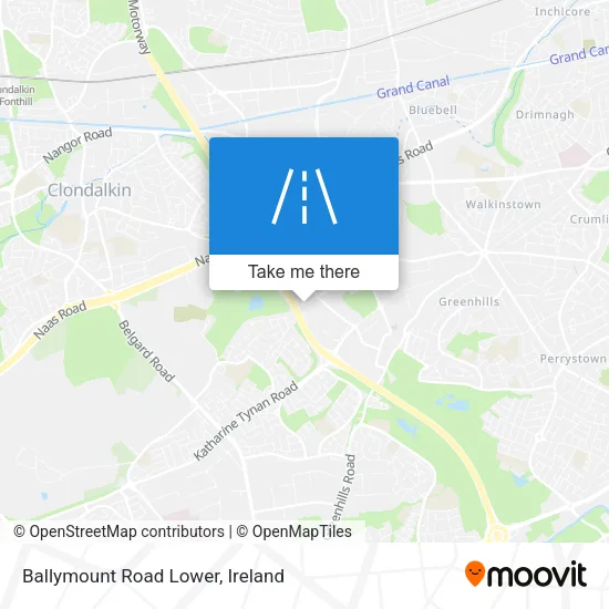 Ballymount Road Lower map