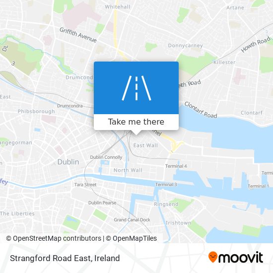 Strangford Road East map