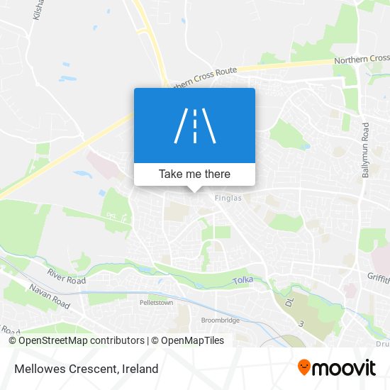 Mellowes Crescent map