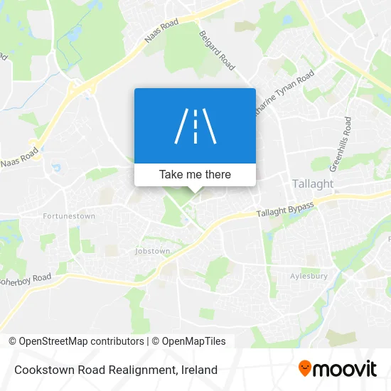 Cookstown Road Realignment map