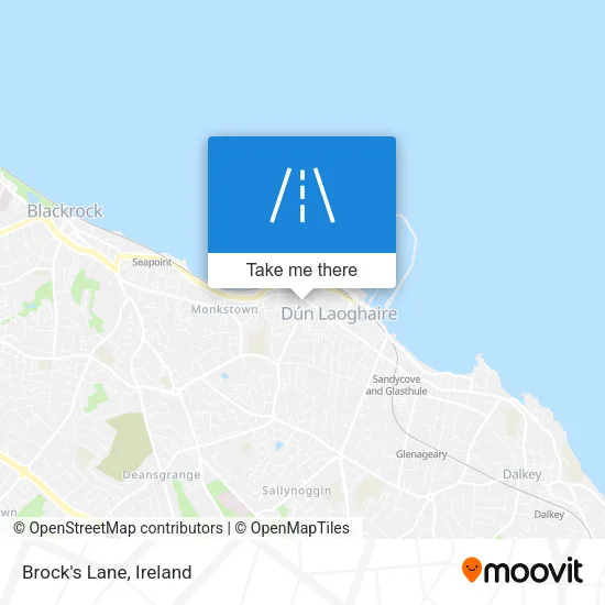 Brock's Lane map