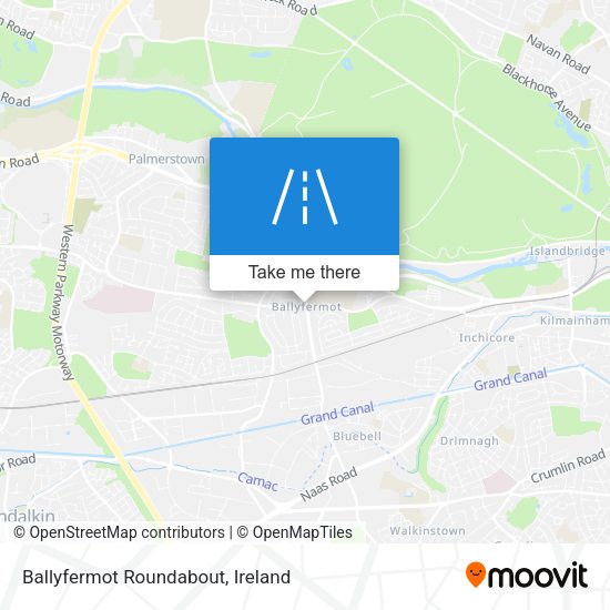 Ballyfermot Roundabout map