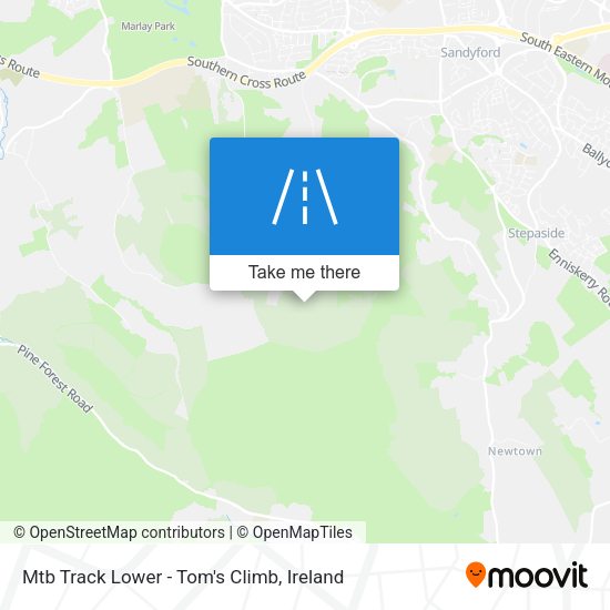 Mtb Track Lower - Tom's Climb map