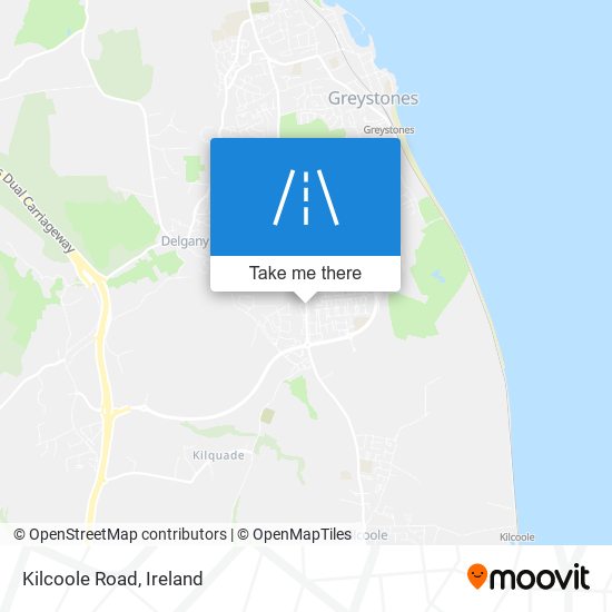 Kilcoole Road map