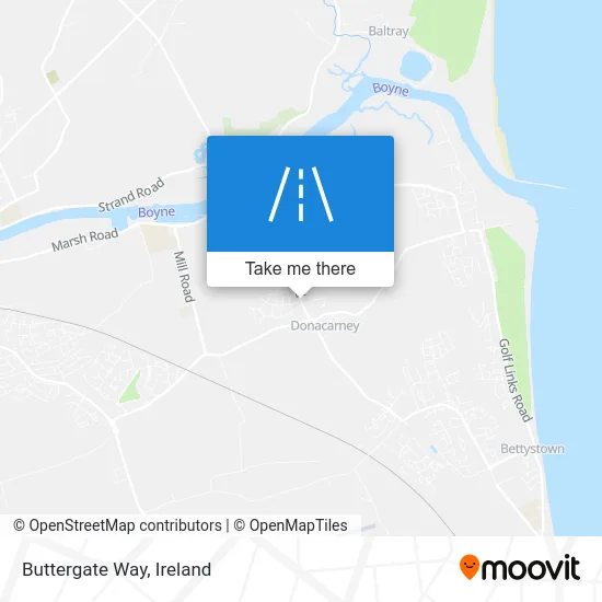 Buttergate Way map