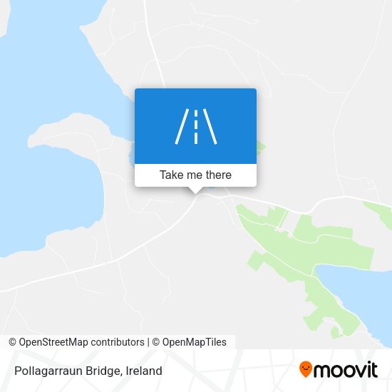 Pollagarraun Bridge map