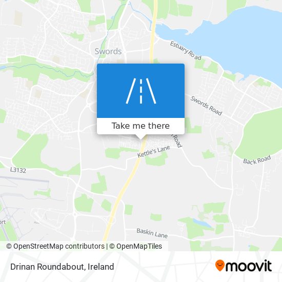 Drinan Roundabout map