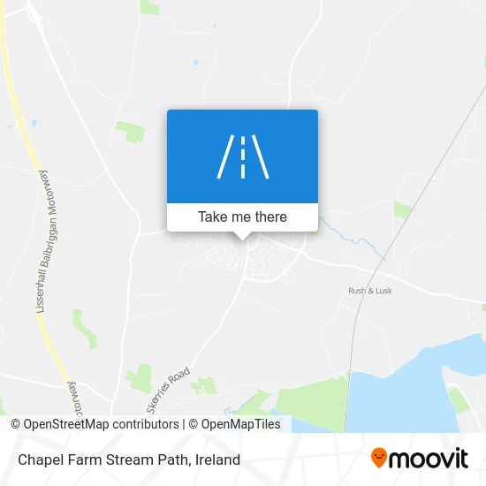 Chapel Farm Stream Path map