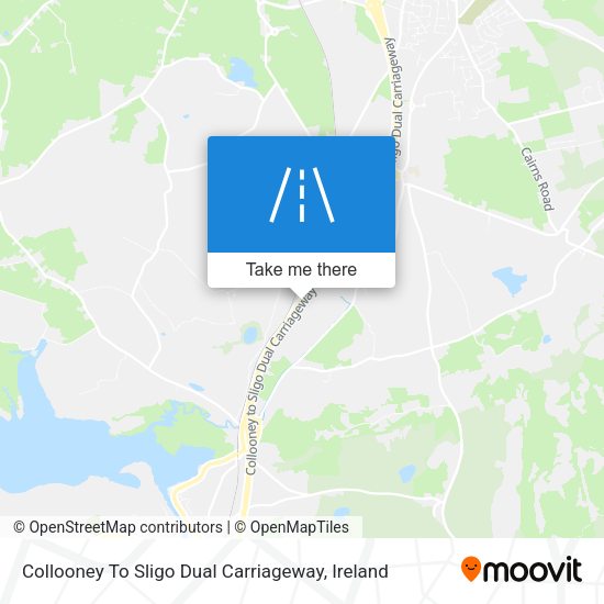 Collooney To Sligo Dual Carriageway map