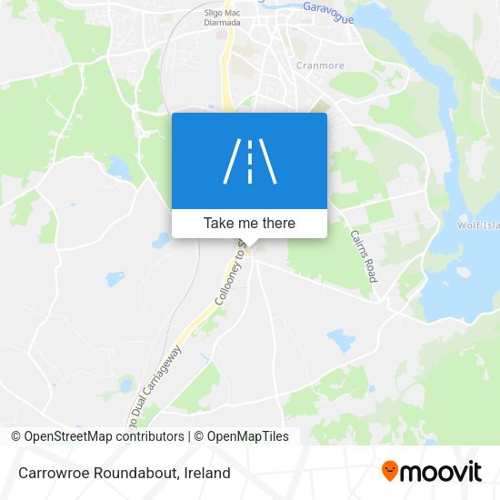 Carrowroe Roundabout map