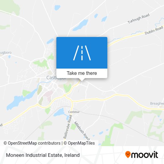 Moneen Industrial Estate map