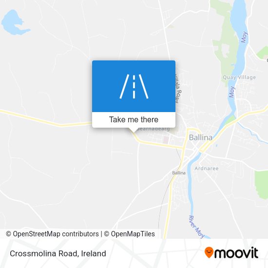 Crossmolina Road map