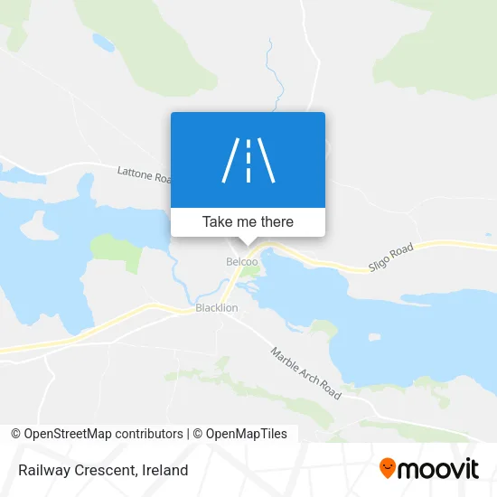 Railway Crescent map