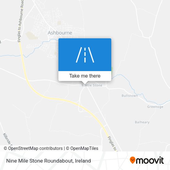 Nine Mile Stone Roundabout map