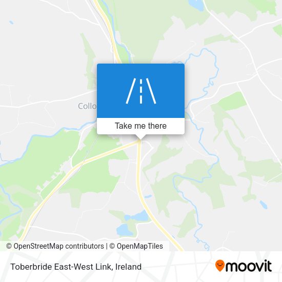 Toberbride East-West Link map