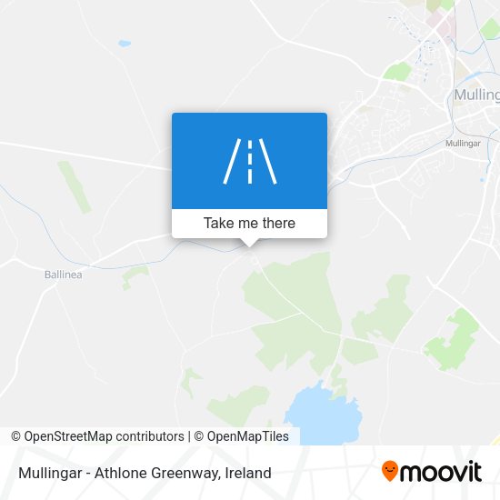 Mullingar - Athlone Greenway map