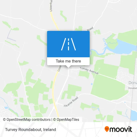 Turvey Roundabout map