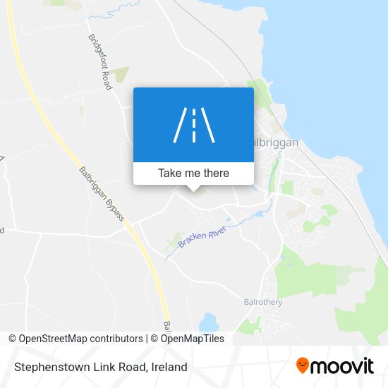 Stephenstown Link Road map