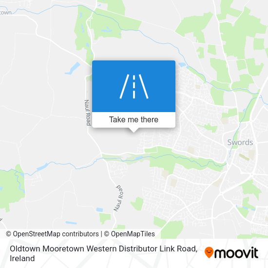Oldtown Mooretown Western Distributor Link Road map