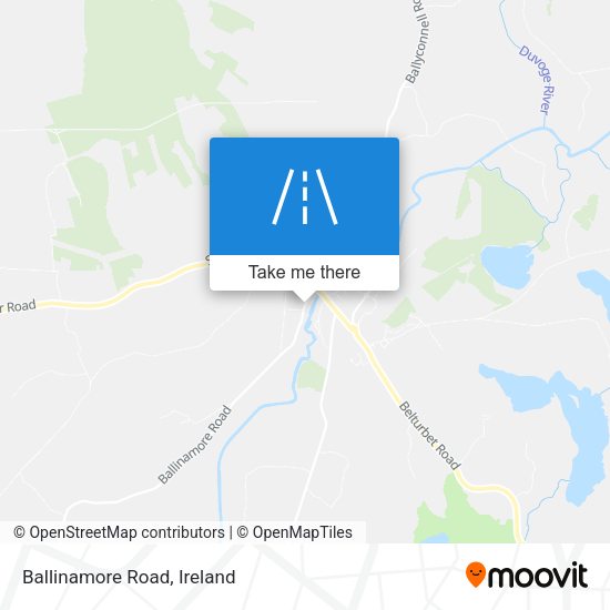 Ballinamore Road map