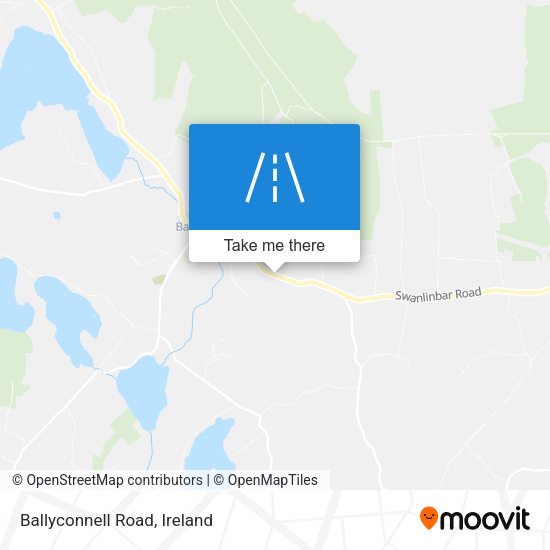 Ballyconnell Road map