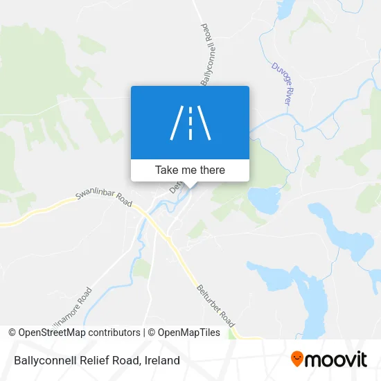 Ballyconnell Relief Road map