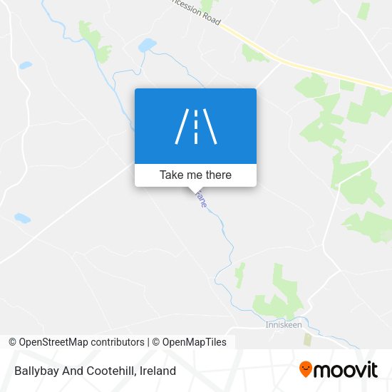 Ballybay And Cootehill map