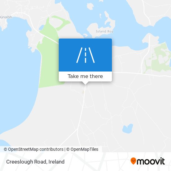 Creeslough Road map