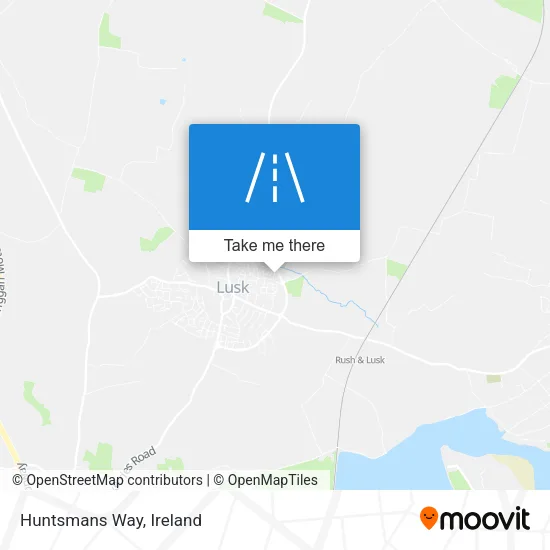 Huntsmans Way map