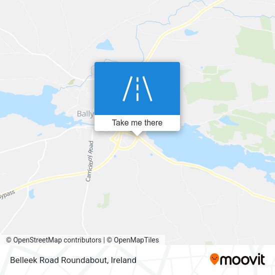Belleek Road Roundabout map
