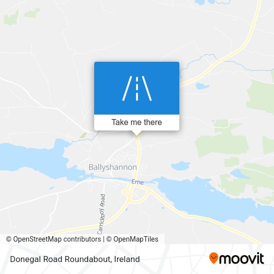 Donegal Road Roundabout map
