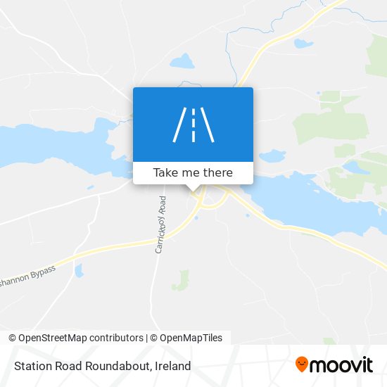 Station Road Roundabout map