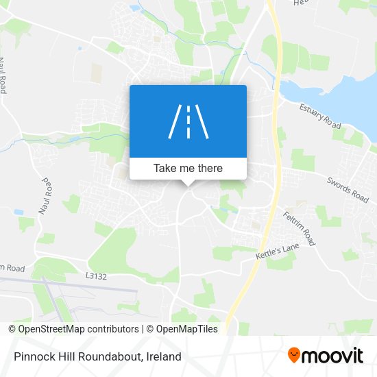 Pinnock Hill Roundabout map