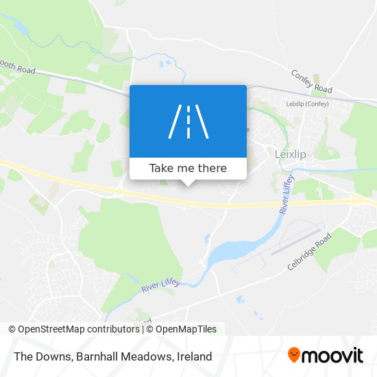 The Downs, Barnhall Meadows map