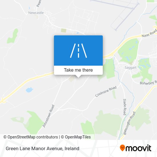 Green Lane Manor Avenue map