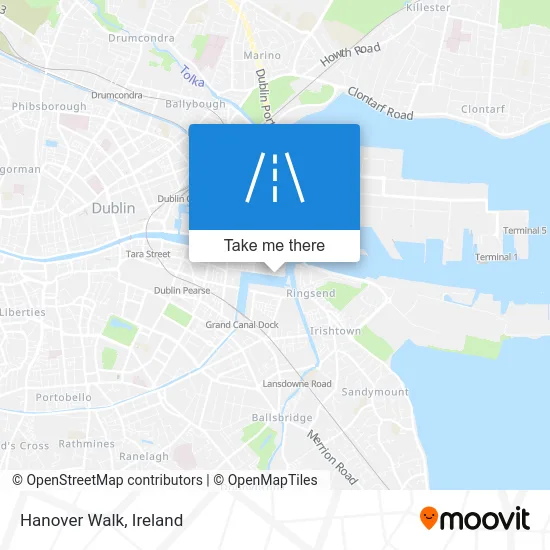 Hanover Walk map