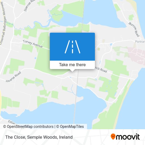 The Close, Semple Woods map