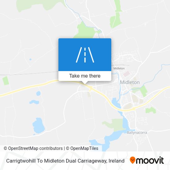 Carrigtwohill To Midleton Dual Carriageway map