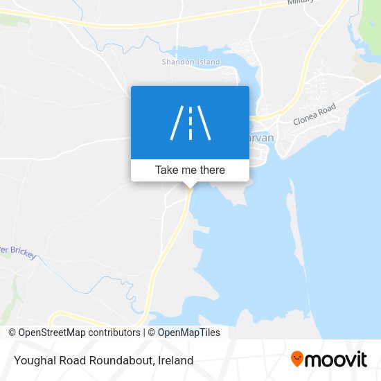 Youghal Road Roundabout map