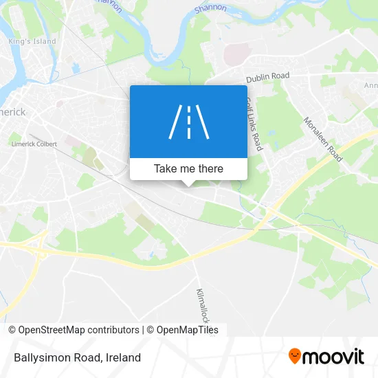Ballysimon Road map