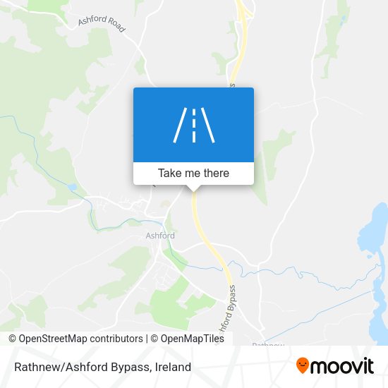 Rathnew/Ashford Bypass map