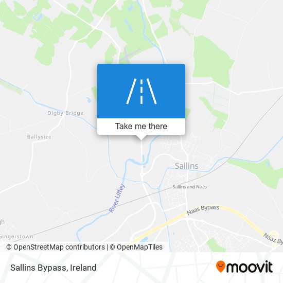 Sallins Bypass map