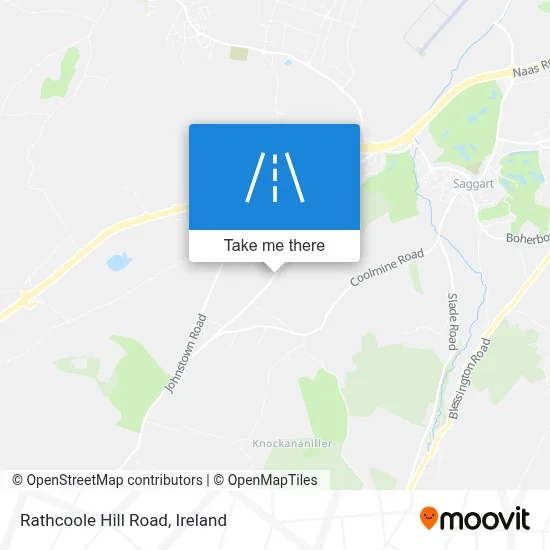 Rathcoole Hill Road map